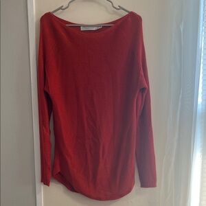 Contemporaine Oversized Orange Knit Sweater